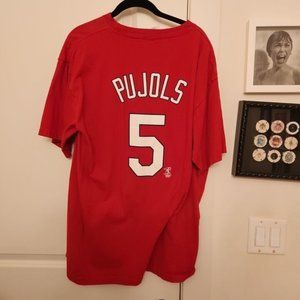 Vintage Albert Pujols St Louis Cardinals Shirt Majestic XL #5
